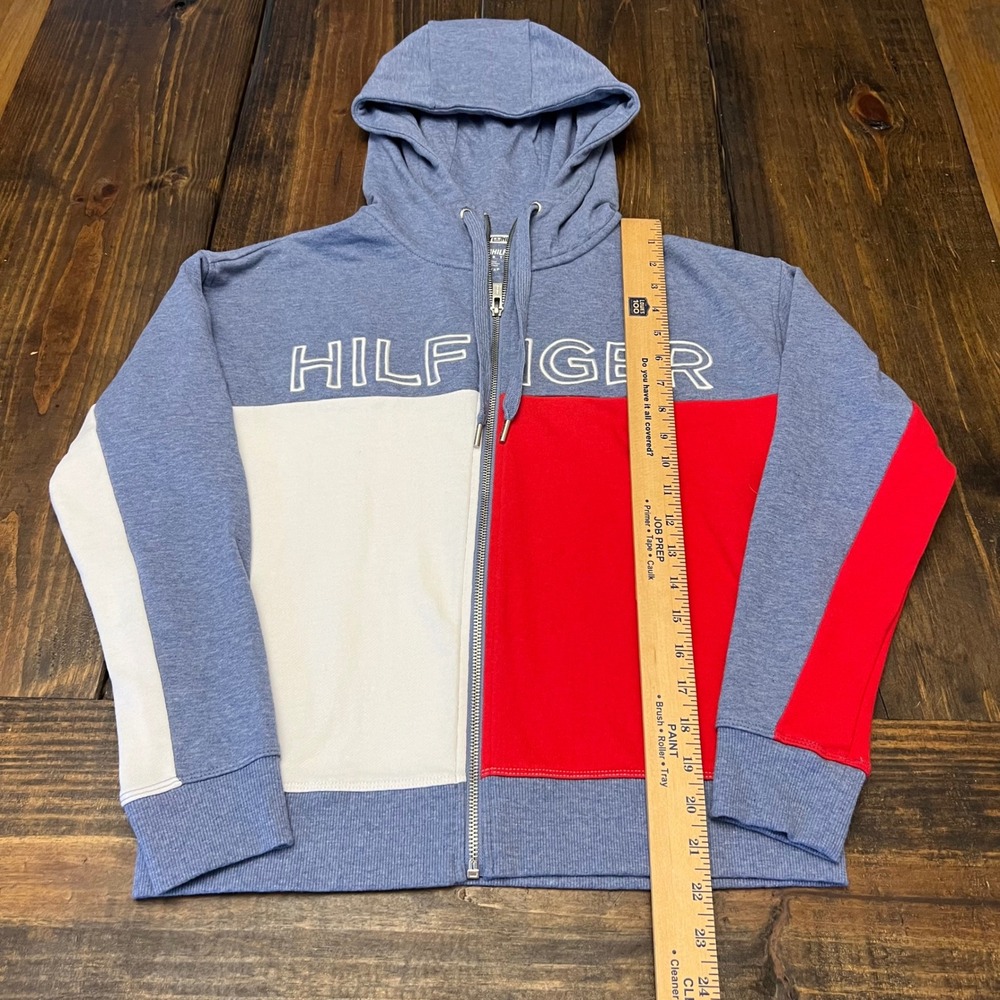 Tommy Hilfiger Sport‎ Colorblock spellout Full Zip Hoodie Jacket Womens XS - Picture 4 of 6